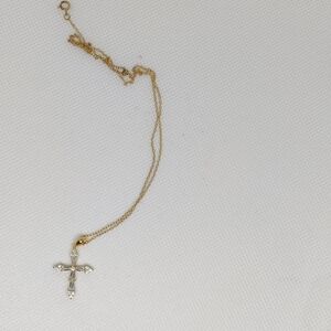 Cross Necklace golden plated